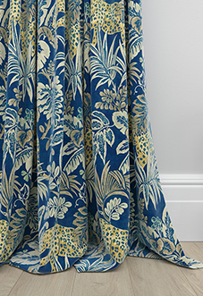 Leopard, Lapis - Made to Measure Curtain